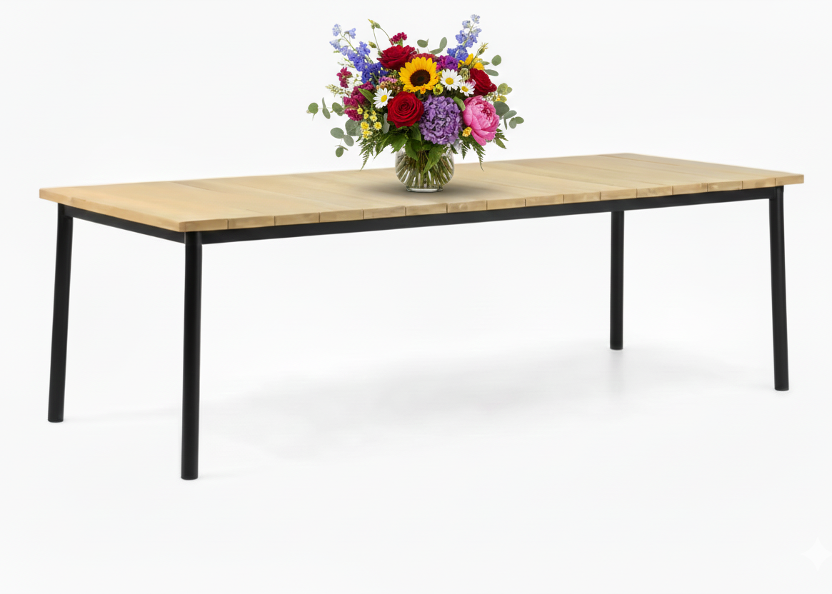 Applebee milou diningtafel 240 cm zwart