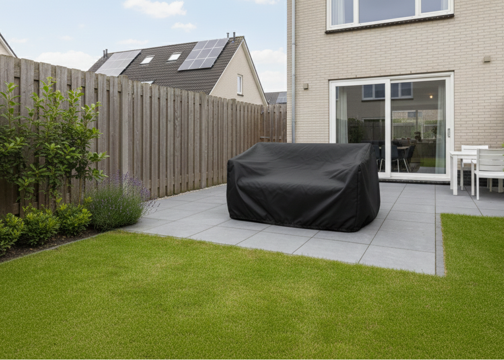 Belito Sofa Cover | 150x90x85 cm | 2-Seater Sofa | Black
