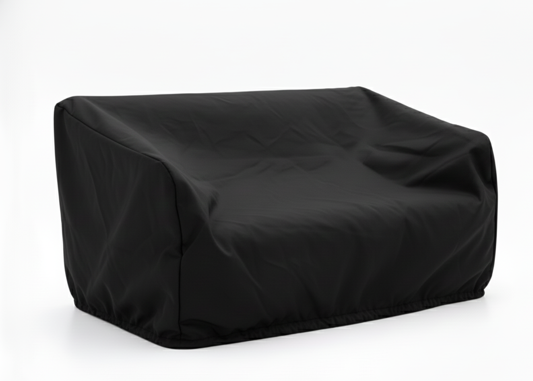 Belito Sofa Cover | 150x90x85 cm | 2-Seater Sofa | Black