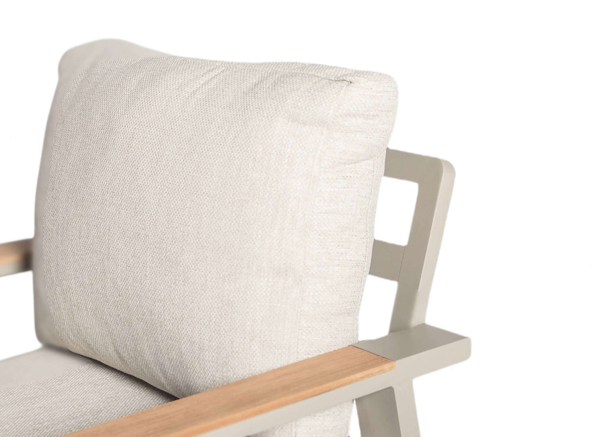 Belito Birmingham Loungestoel | Taupe Aluminium | Showroommodel