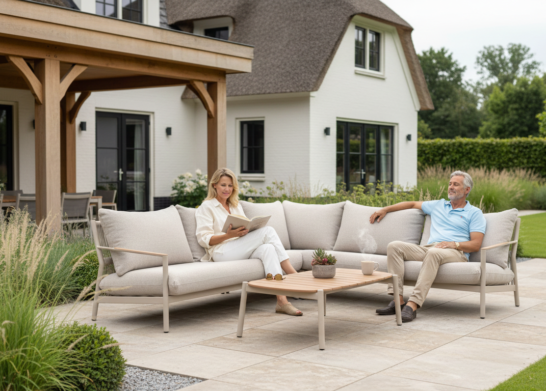 Ecksofa-Lounge-Set