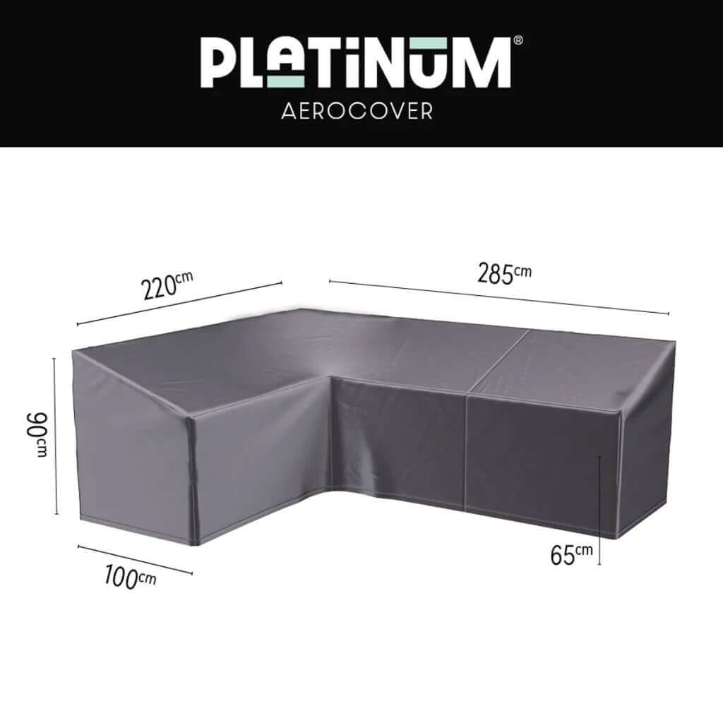 Platinum AeroCover Lounge Set Cover | 285 x 220 cm | Right L-Shape | Anthracite