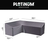 Platinum AeroCover Lounge Set Cover | 285 x 220 cm | Right L-Shape | Anthracite
