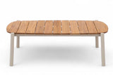 Aluminium-Stuhl-Sofa-Lounge-Set – 5 Personen – Gestell Taupe – Belito Julia 