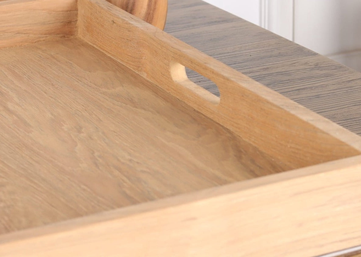 Belito Teak Wood Tray 50 x 50 cm