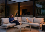 Belito Julia loungeset 4-delig taupe aluminium, detailfoto