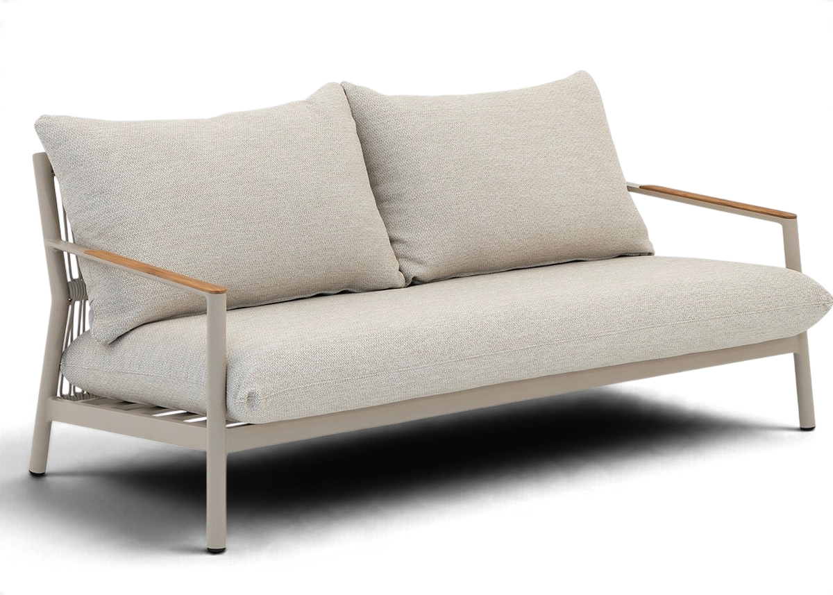 Belito Julia Loungebank 175 cm | Taupe | Aluminium & Rope