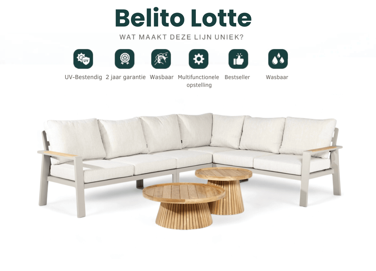 Aluminium Belito® Lotte Lounge-Set weiß