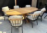 Teak Oval Garden Table 240x120 - Belito®