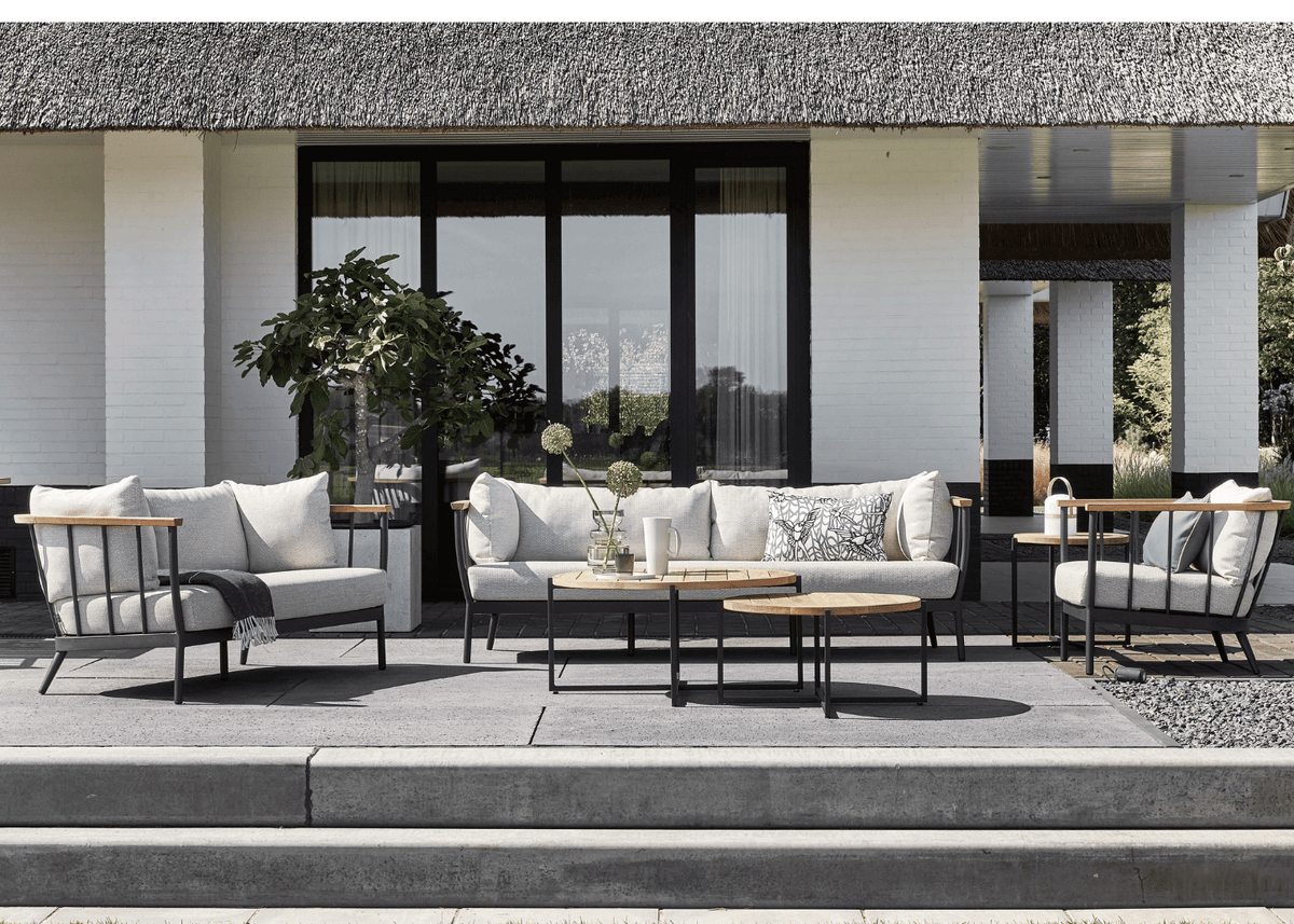 Apple Bee Condor Lounge Set 2-piece No. 11 | Sofa 217 + Chair | Black