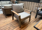 Belito Birmingham Loungestoel | Taupe Aluminium | Showroommodel