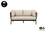 Apple Bee Condor Lounge Set 5-piece No. 15 | Sofa 217 + 150 + Chair + 2 Tables | Black
