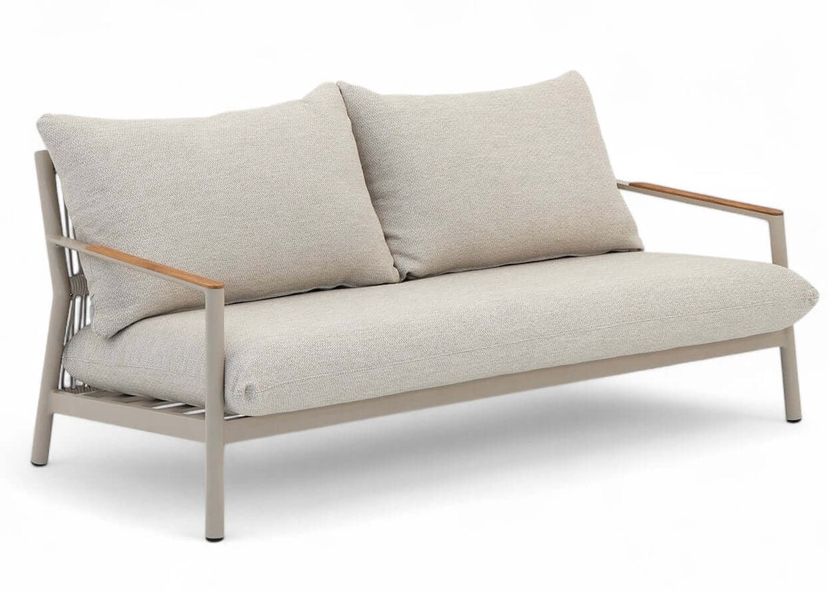 Belito Julia Lounge Sofa 175 cm | Taupe | Aluminium & Rope