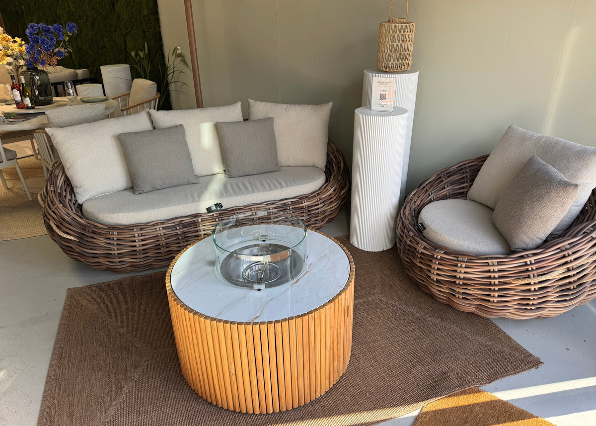 Apple Bee Cocoon Lounge Set 2-piece | Sofa & Lounge Chair | Showroom Model | Biculair® Rope