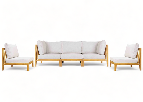 Belito Daan stoel-bank loungeset teakhout bank 250cm