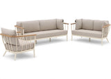 Apple Bee Condor Loungeset Nr.6 Oyster - bank 217+150cm met loungestoel