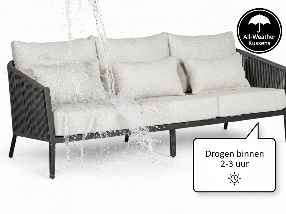 Loungesofa aus Aluminiumseil 232 cm Belito® Ouddorp 2.0 