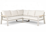 Belito Lotte Loungeset wit aluminium