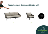 Apple Bee Milou Lounge Set Schwarz 3-teilig Nr. 6