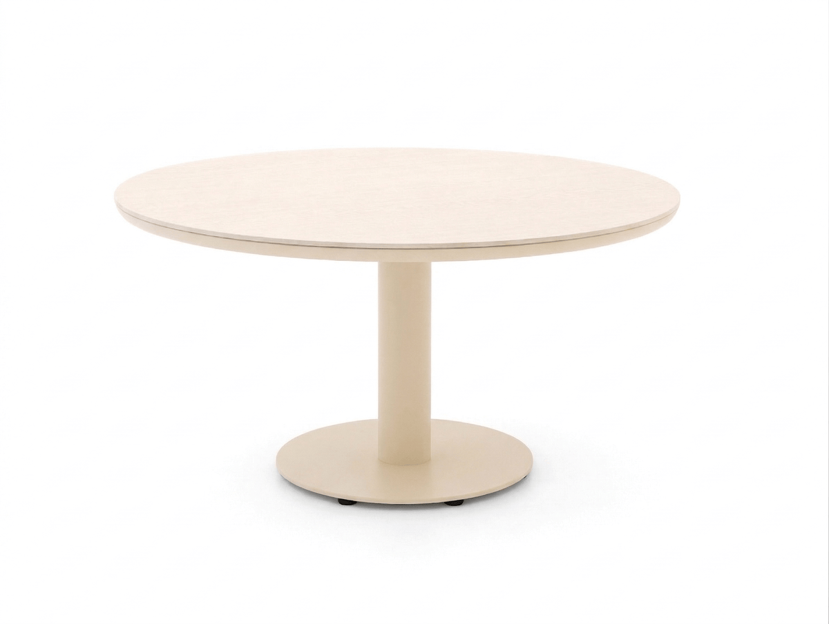 Apple Bee Melville dining tafel in Oyster met Sintered Stone blad