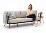 Apple Bee Condor Loungebank 217 cm | Zwart Aluminium | BEE WETT®