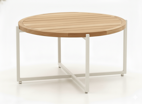 Apple Bee Condor koffietafel 74 cm Oyster - aluminium rond blad