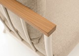 Apple Bee Condor loungebank 217 cm Oyster - sfeerfoto op terras
