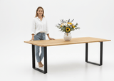 Apple Bee Condor Dining Set 240 x 95 cm | 7-piece | Black Aluminum