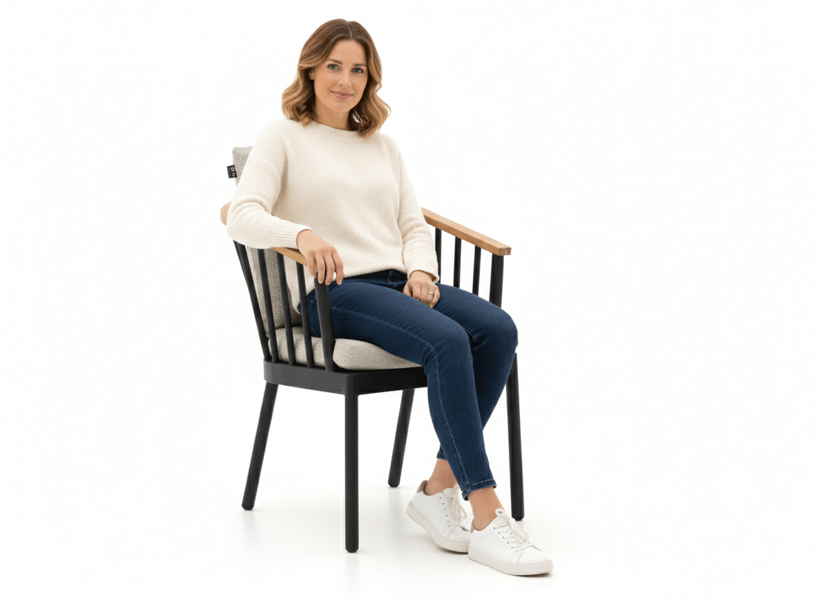 Apple Bee Condor Dining Tuinset 190 cm | 5-delig | Zwart Aluminium