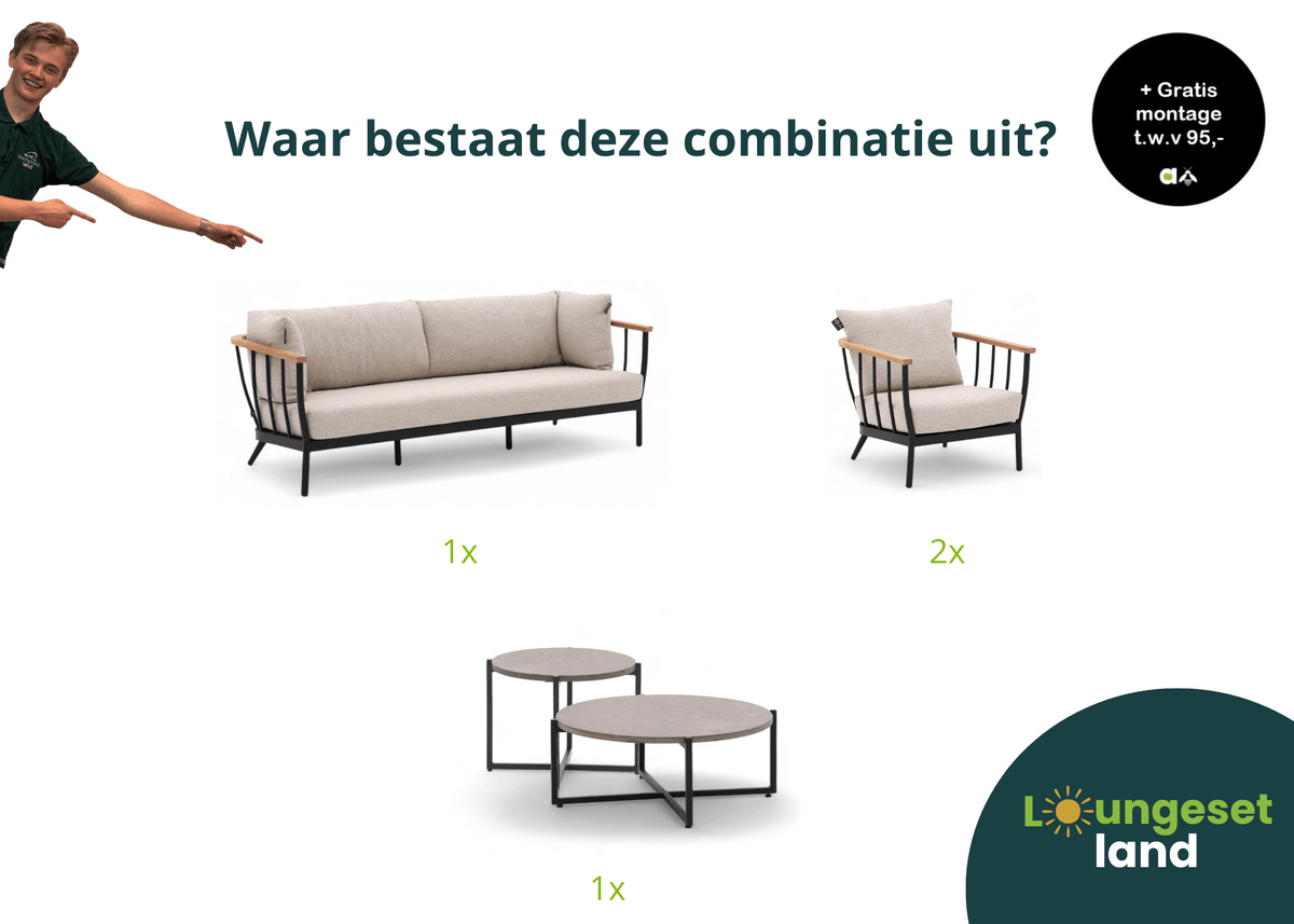 Apple Bee Condor Lounge-Set 5-teilig Nr. 8 Premium