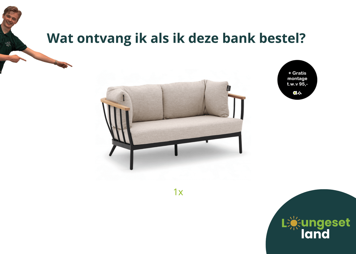 Apple Bee Condor lounge garden bench 150 cm showroom model