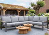 Belito Lotte Lounge Set Corner Sofa No. 7 | Anthracite Aluminum | 288 x 220 cm | 6-seater