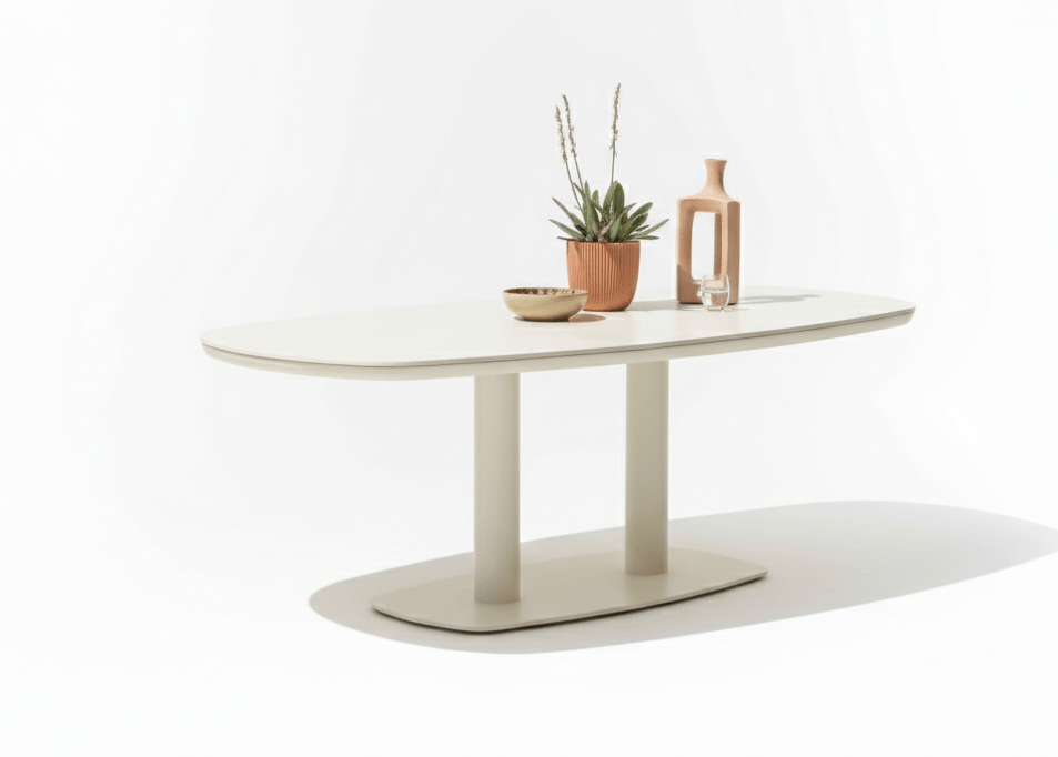 Apple Bee Condor Melville 220cm Oyster dining tuinset op terras