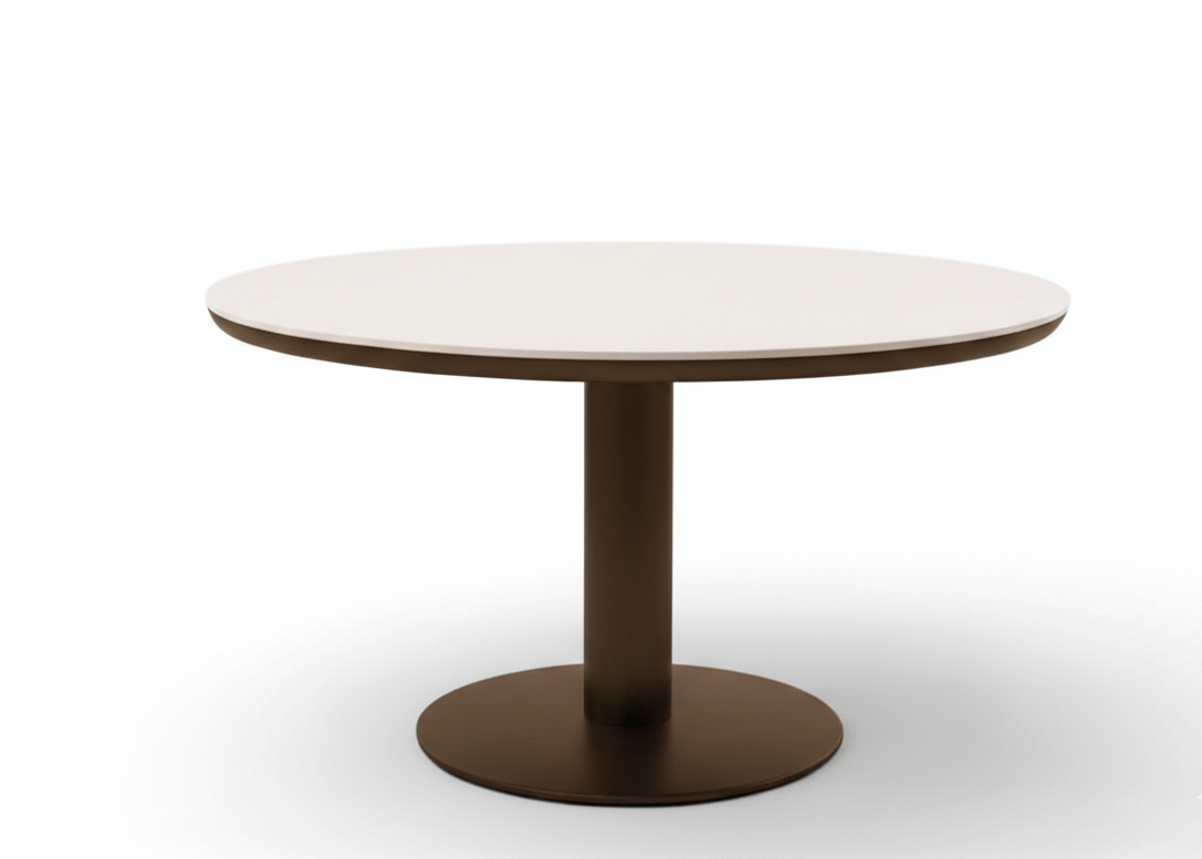 Apple Bee Melville tuintafel Ø140 cm in Bronze met Sintered Stone blad