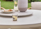 Apple Bee Lazy Susan Ø60 cm – Oyster – Sintered Stone Rotating Tray