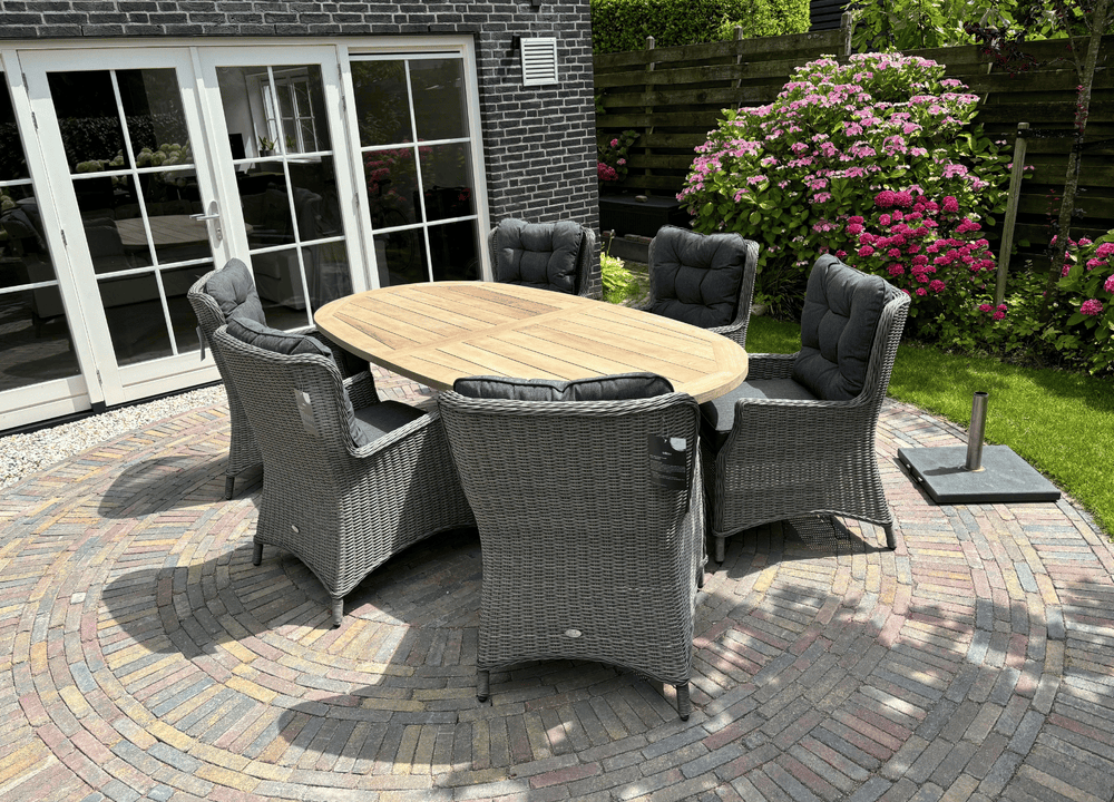 Gartenstuhl aus Korbgeflecht – Belito Gartenstuhl aus Korbgeflecht – Earl Grey
