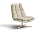 Apple Bee Cebu draaibare loungestoel Oyster met Cotton Flower BEE WETT kussen vrijstaand
