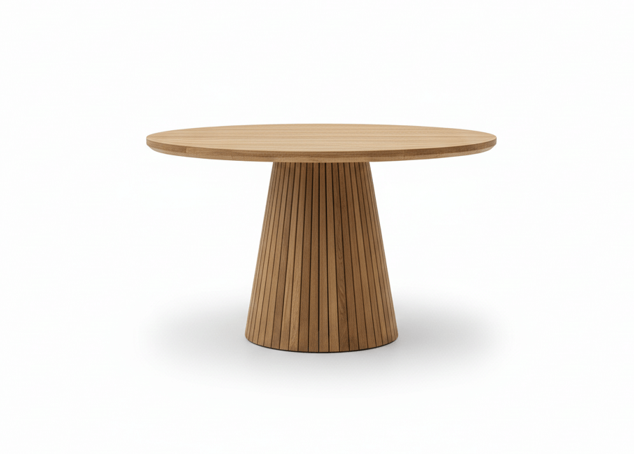 Belito Daan teakhouten ronde diningtafel 120 cm