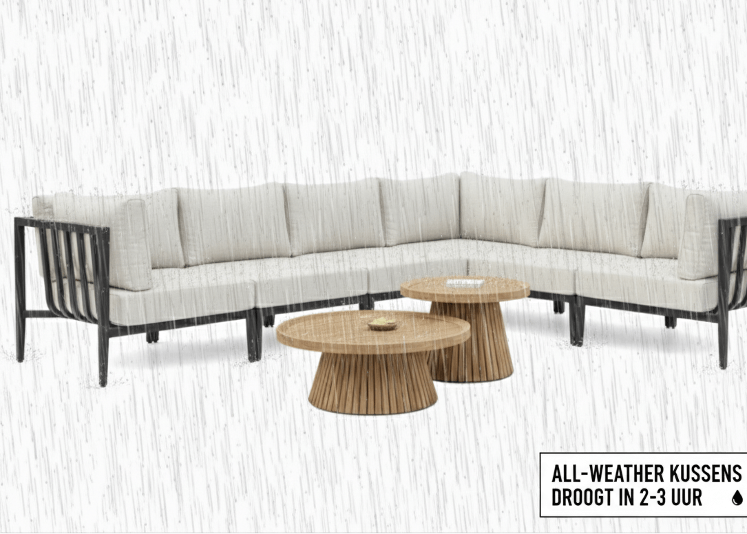 All-Weather kussens van de Belito Daan aluminium loungeset
