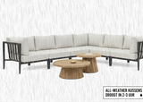 All-Weather kussens van de Belito Daan aluminium loungeset
