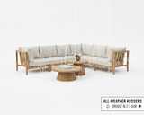 Belito Daan XL modulaire teak hoekloungeset