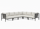 Belito Daan XL aluminium hoekloungeset Carbon Black zonder tafels