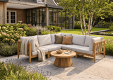 Belito Daan teak hoekloungeset 245x245 cm – symmetrische opstelling