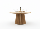 Apple Bee Condor/Belito Daan Tuinset | Ø 150 cm | 6-delig | Teak | Black