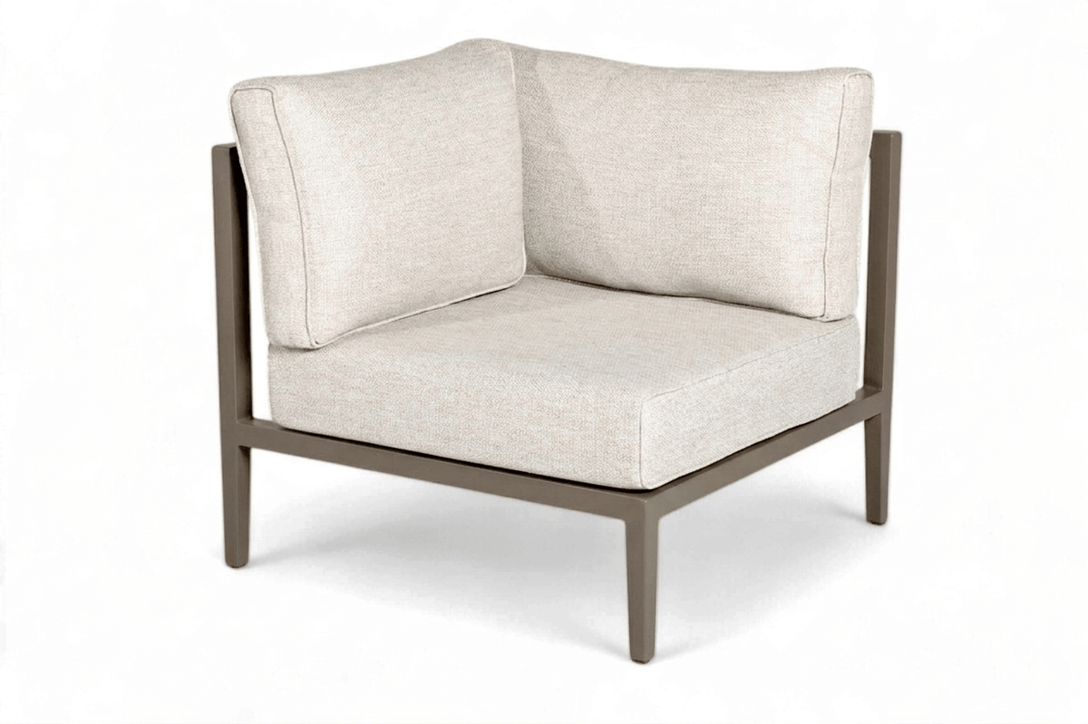 Belito Daan aluminium hoekelement in Taupe