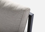Detail van het aluminium frame van de Belito Daan loungeset