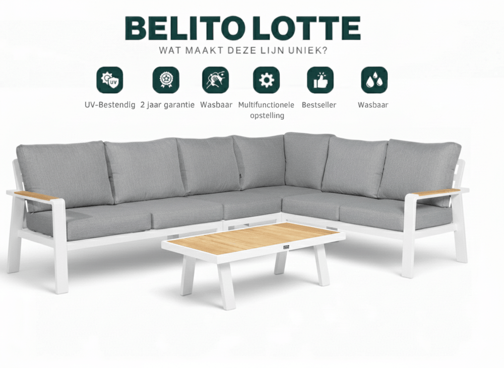 Belito Lotte Loungeset wit – wat maakt deze set uniek