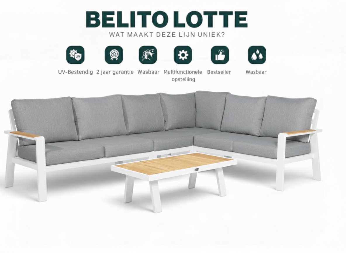 Belito Lotte Loungeset wit – wat maakt deze set uniek