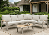 Belito Lotte Loungeset taupe met koffietafel