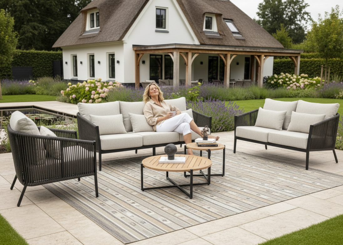 Aluminium-Seil-Lounge-Set Belito® Ouddorp - 5-teilig 2.0 